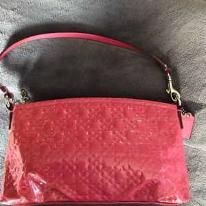 Pink Coach small shoulder bag